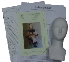 Boudoir Doll Kit pattern instructions and head