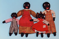 Vintage style dollhouse family
