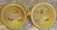 Molded differences inside heads