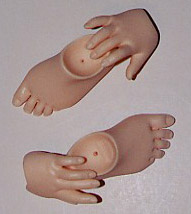 Mini Super dollfie hands and feet
